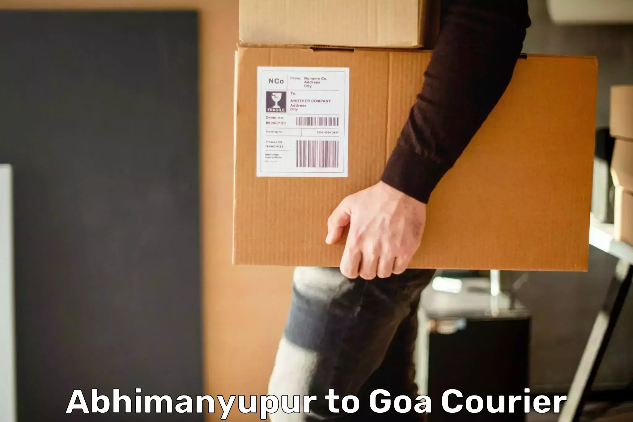 Quick dispatch service Abhimanyupur to Goa University