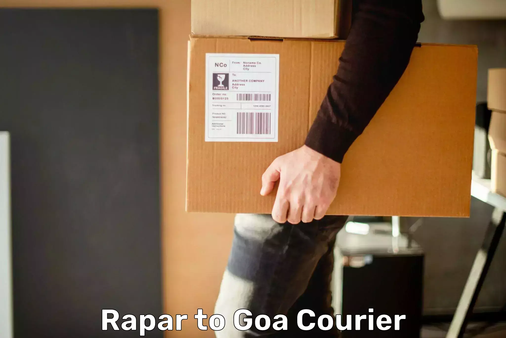 Fast parcel dispatch Rapar to IIT Goa