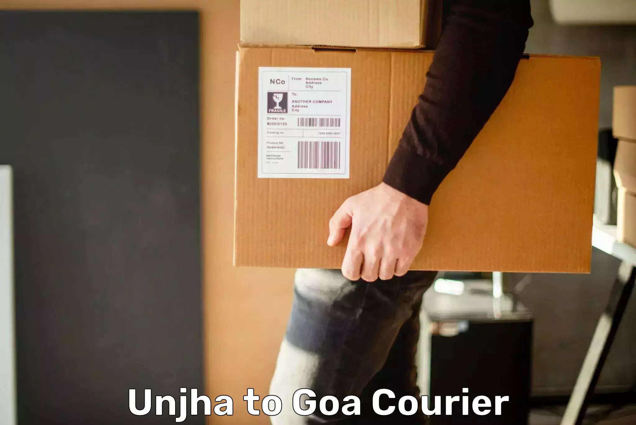 Long distance courier Unjha to NIT Goa