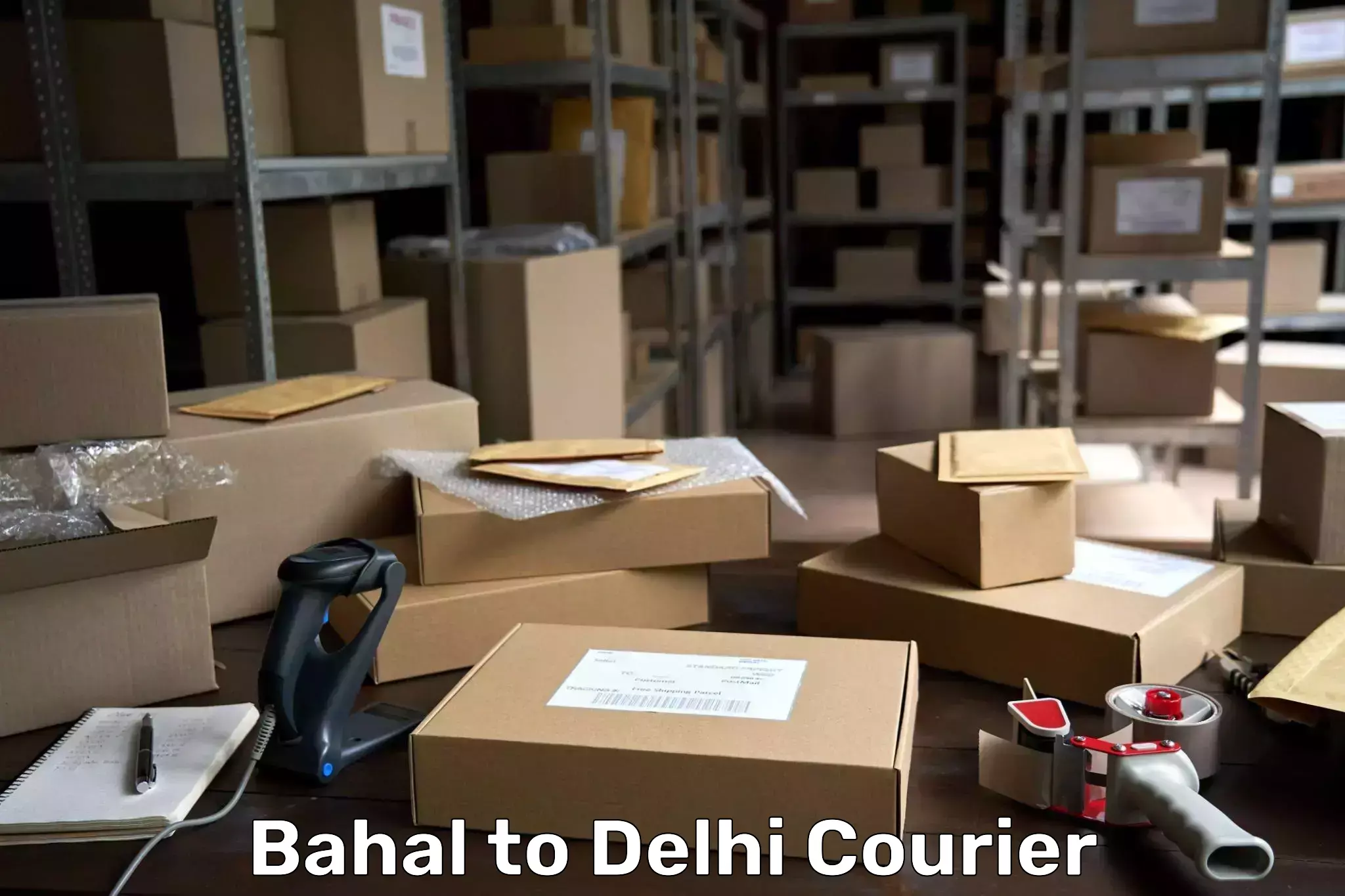 Express delivery capabilities Bahal to Jawaharlal Nehru University New Delhi