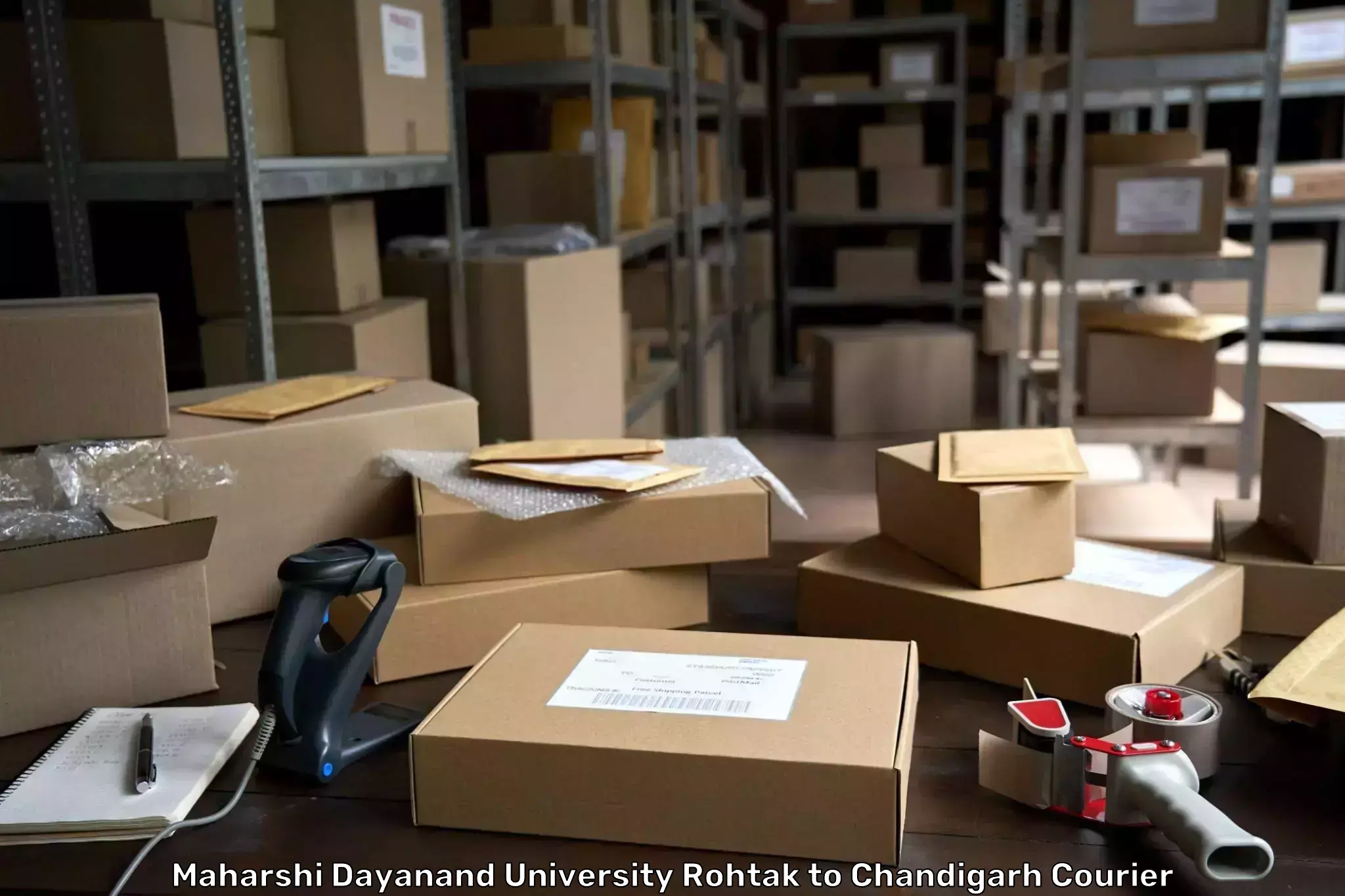 Efficient shipping operations Maharshi Dayanand University Rohtak to Chandigarh
