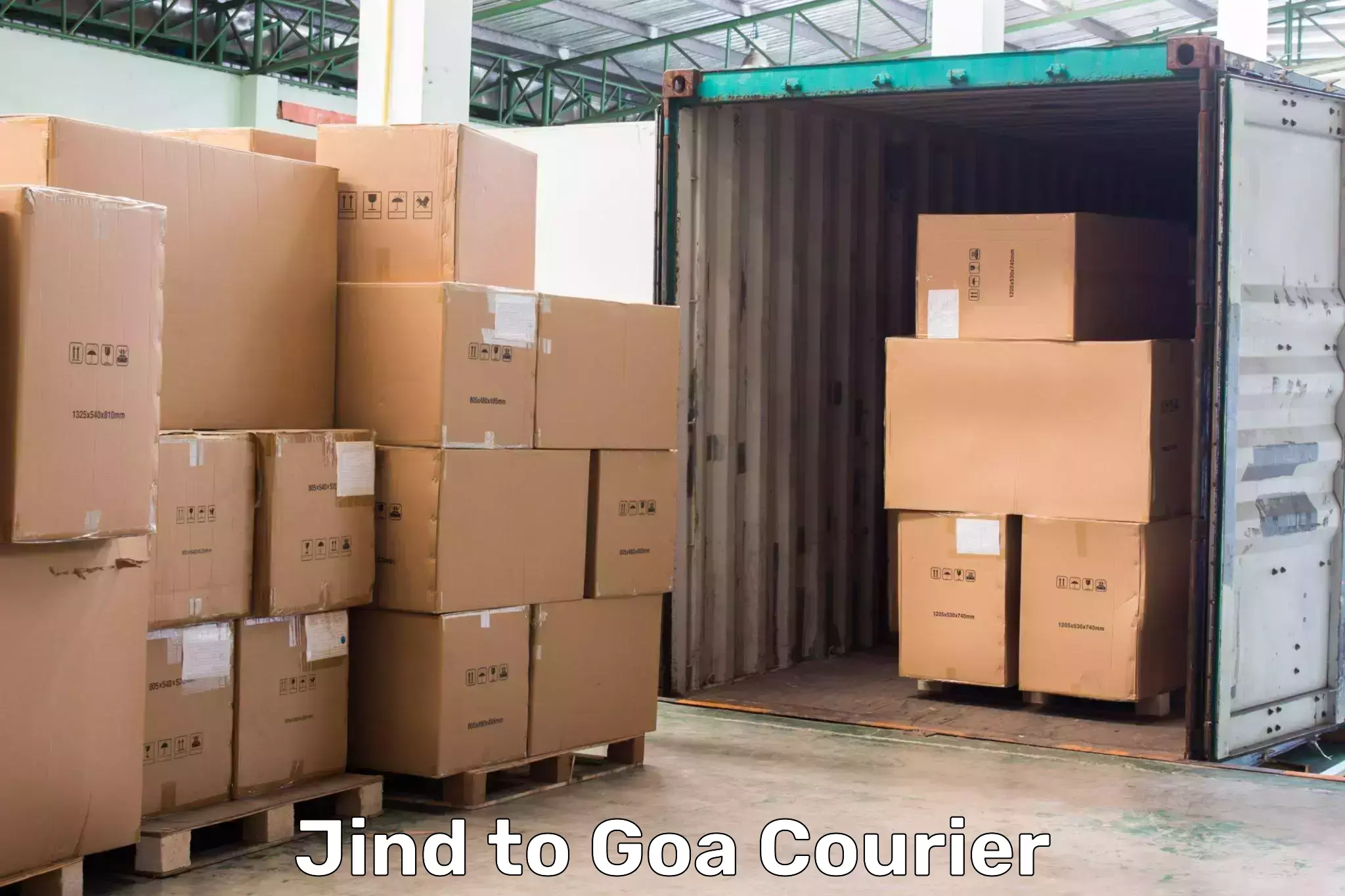 State-of-the-art courier technology Jind to Goa