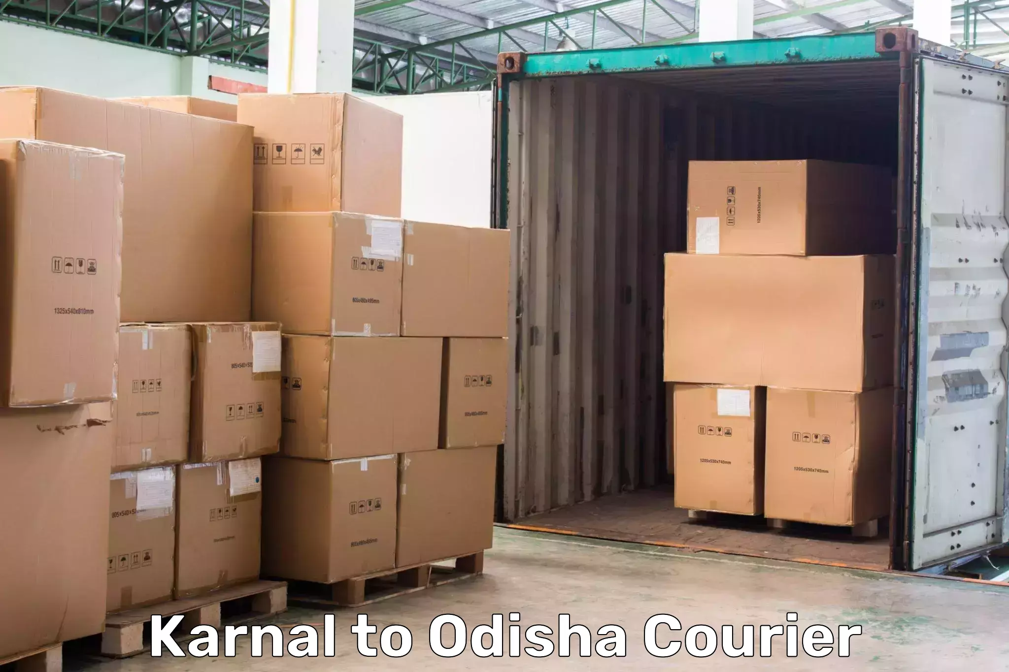 Online package tracking Karnal to Keonjhar