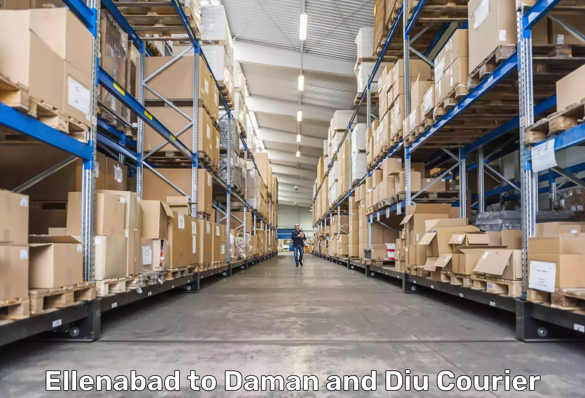 Affordable parcel service Ellenabad to Daman