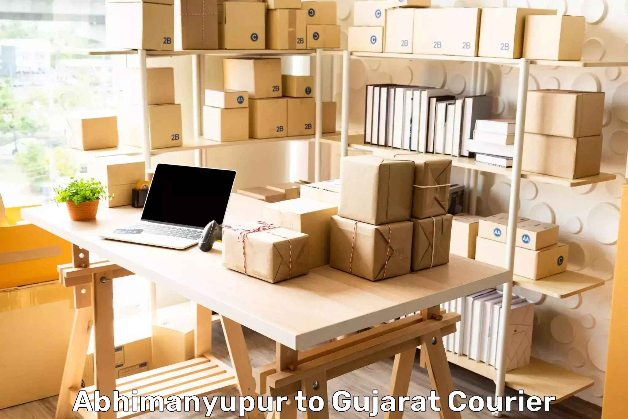 Quality courier services Abhimanyupur to Gujarat