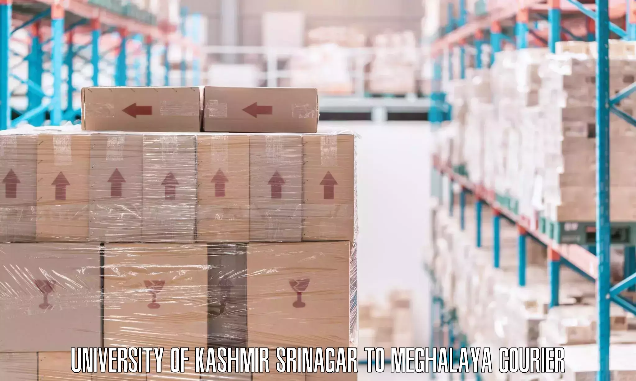 Custom moving plans in University of Kashmir Srinagar to Meghalaya