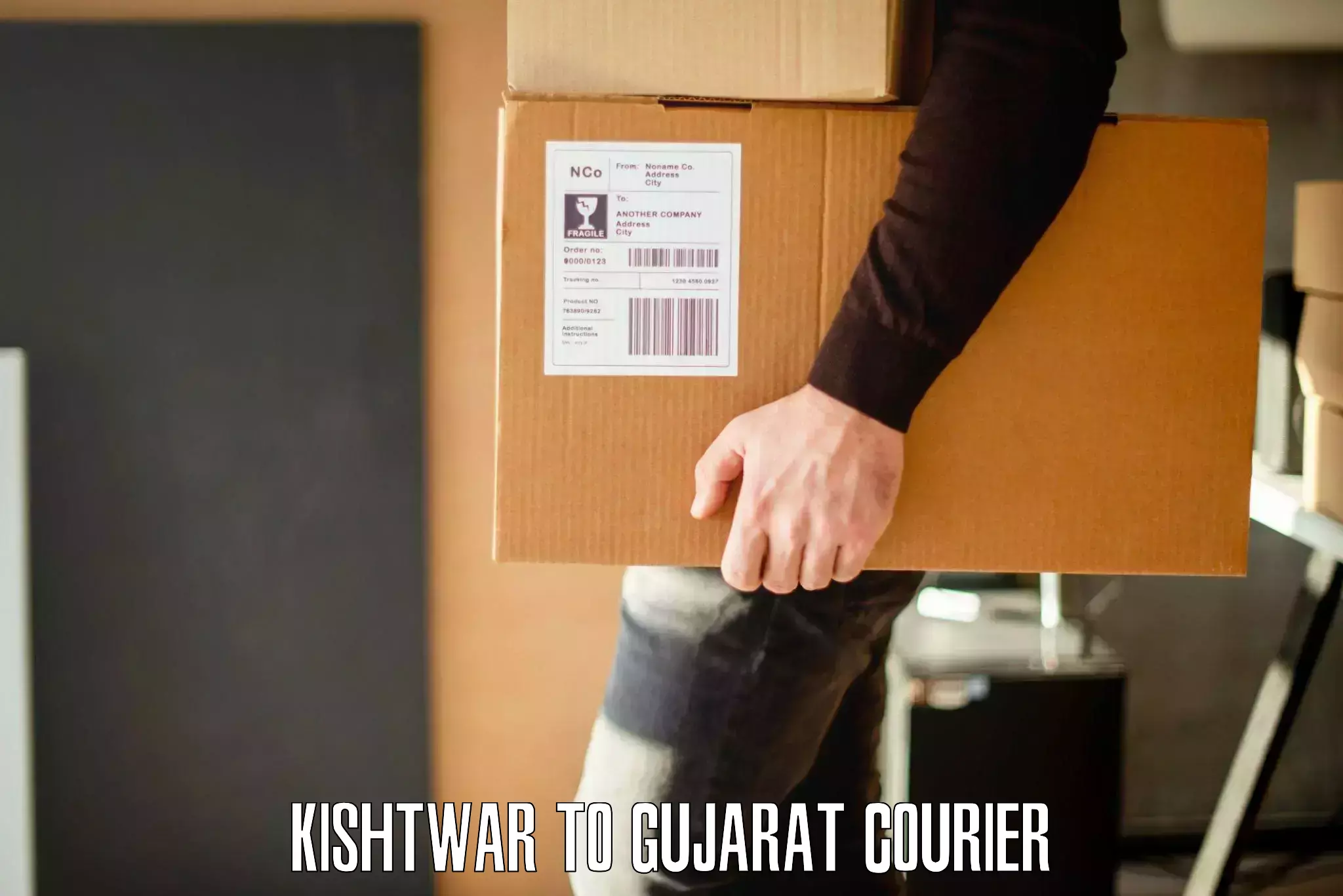 Professional home goods transport Kishtwar to Umreth