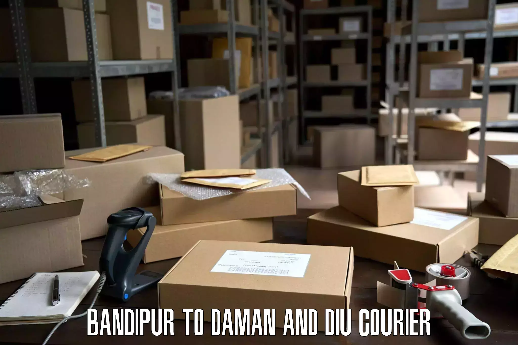 Reliable furniture transport Bandipur to Daman