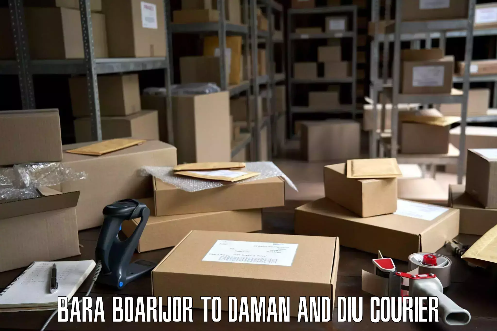 Personalized moving and storage in Bara Boarijor to Daman and Diu