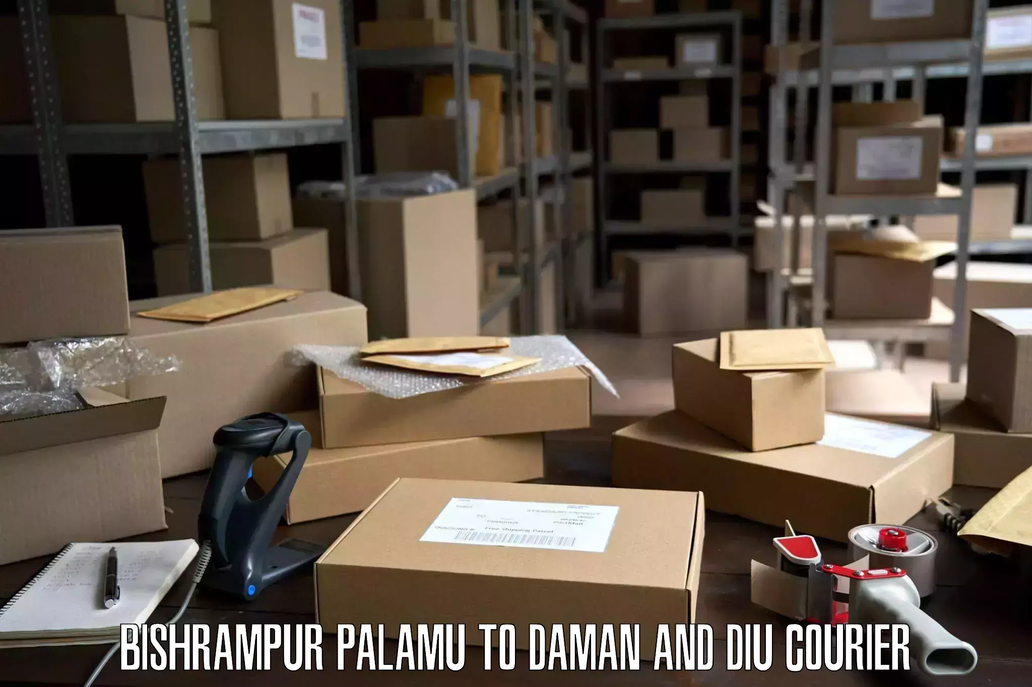 Comprehensive furniture moving Bishrampur Palamu to Diu