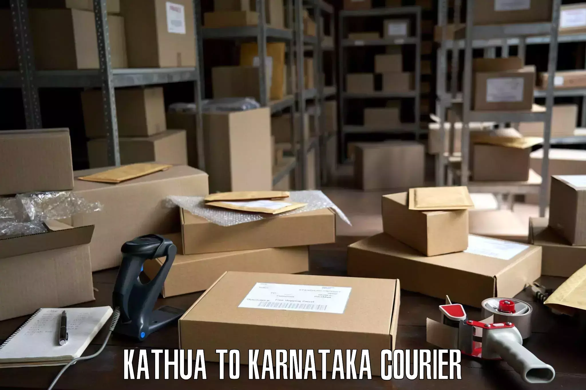 Nationwide furniture transport Kathua to Karnataka