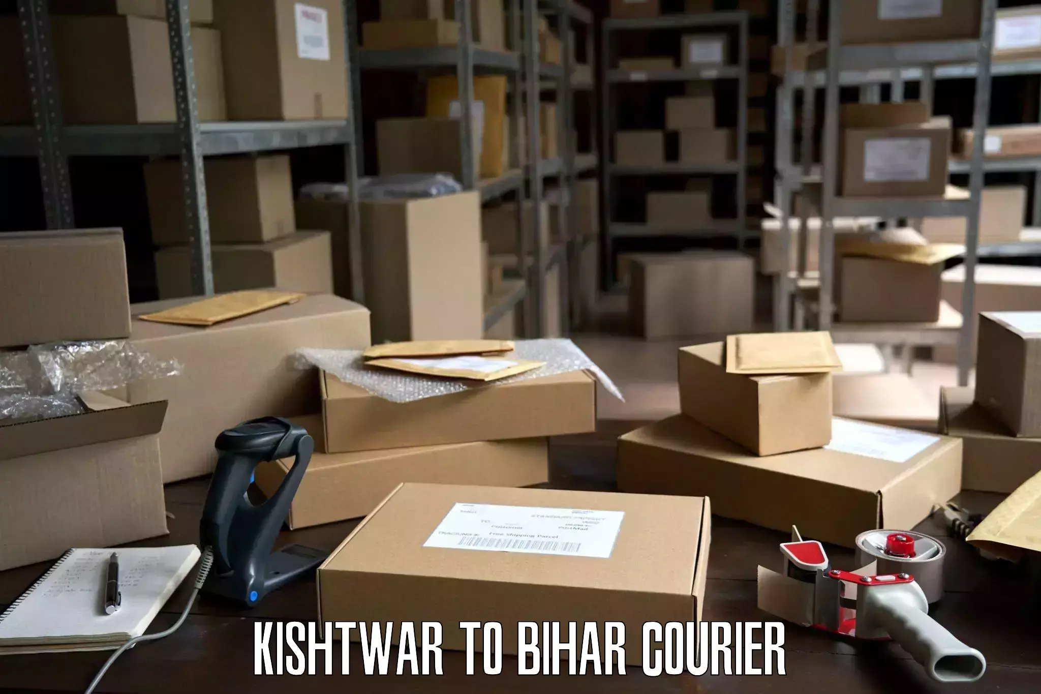 Online household goods transport Kishtwar to Bhorey