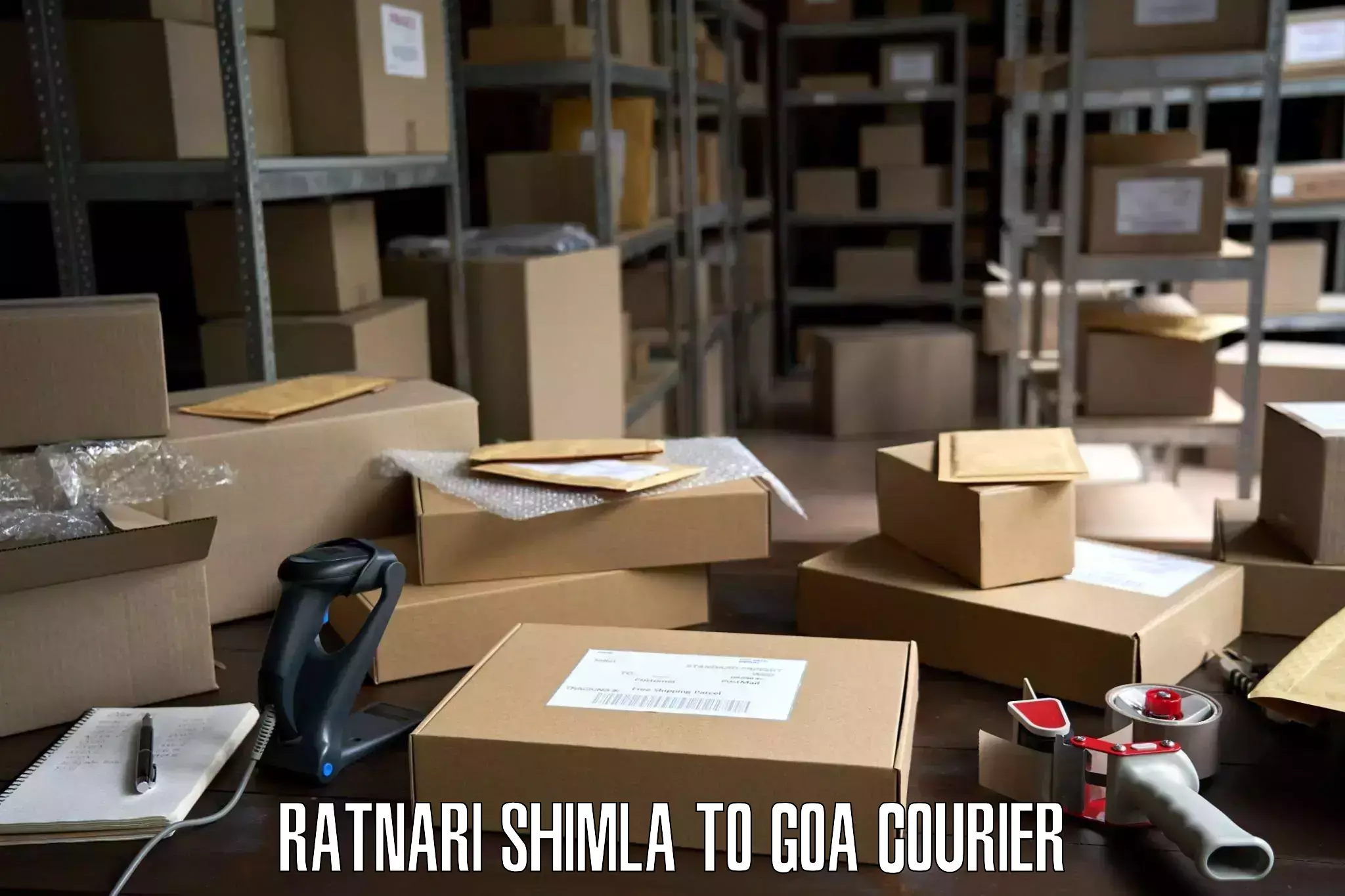 Quality moving and storage Ratnari Shimla to Panaji