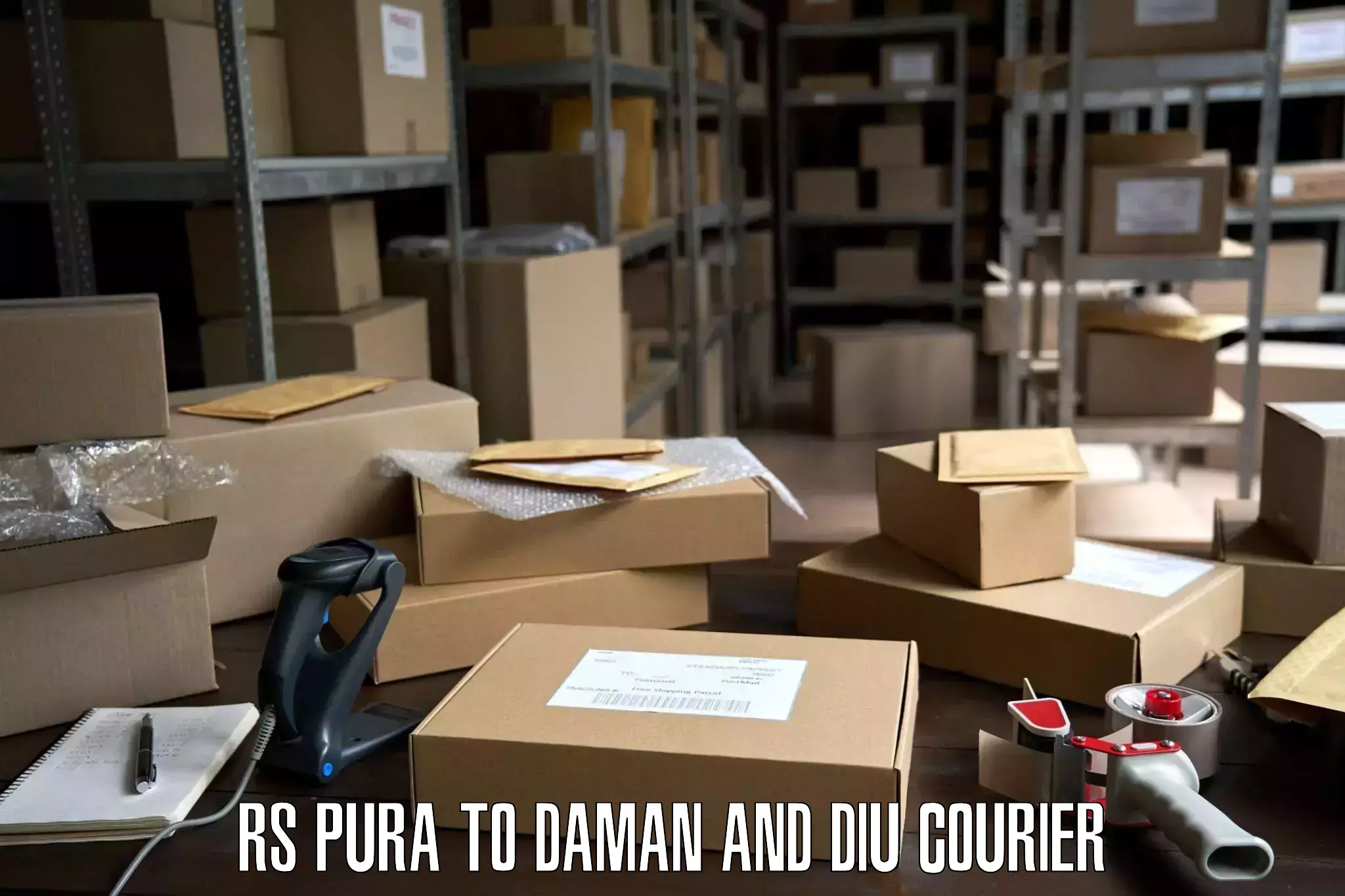 Furniture transport solutions RS Pura to Daman and Diu