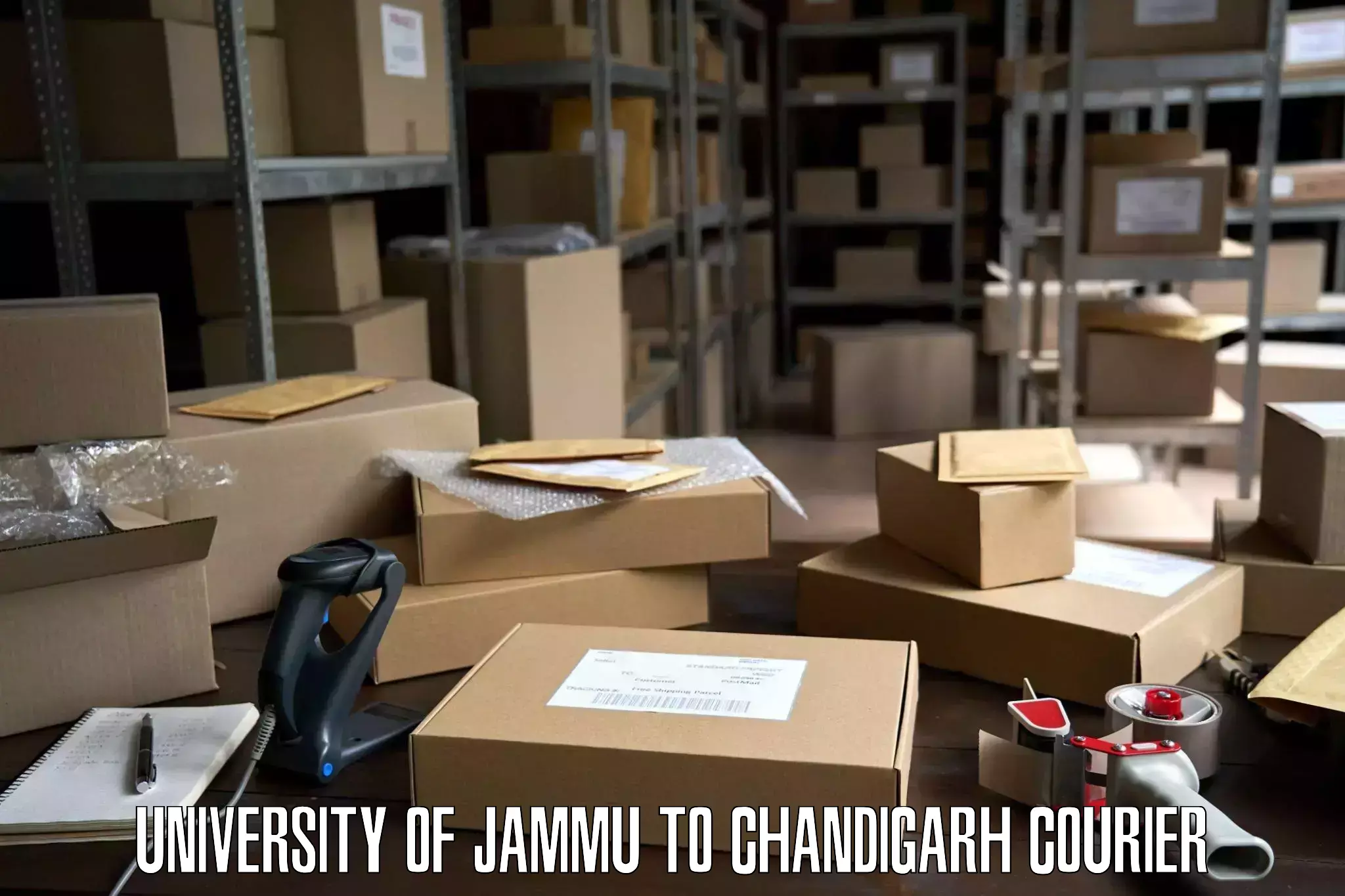 Household goods transporters University of Jammu to Chandigarh