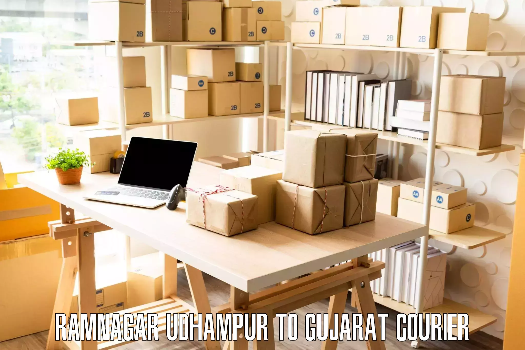 Reliable goods transport Ramnagar Udhampur to Surat