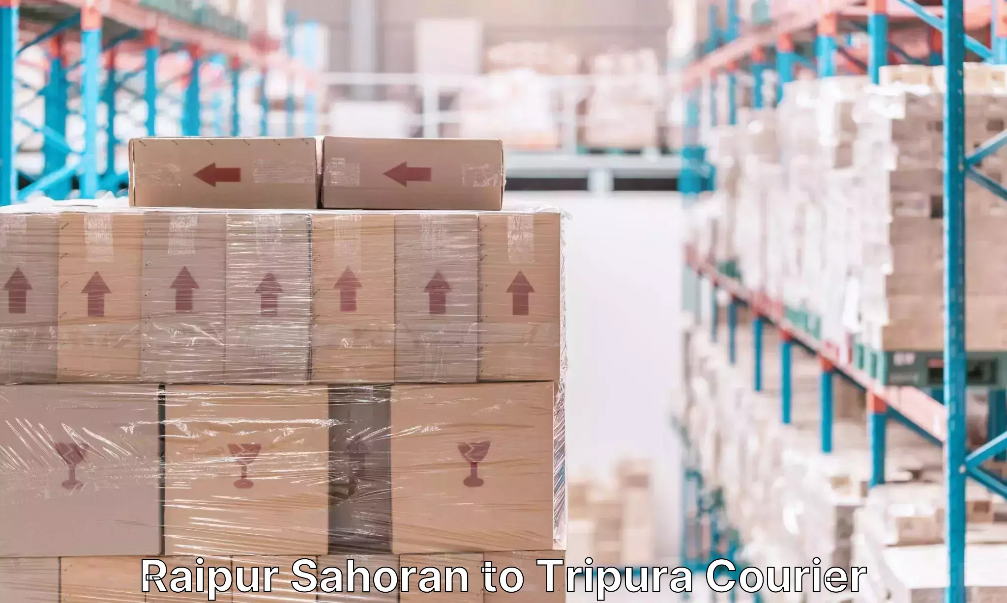 Luggage shipment tracking in Raipur Sahoran to Udaipur Tripura