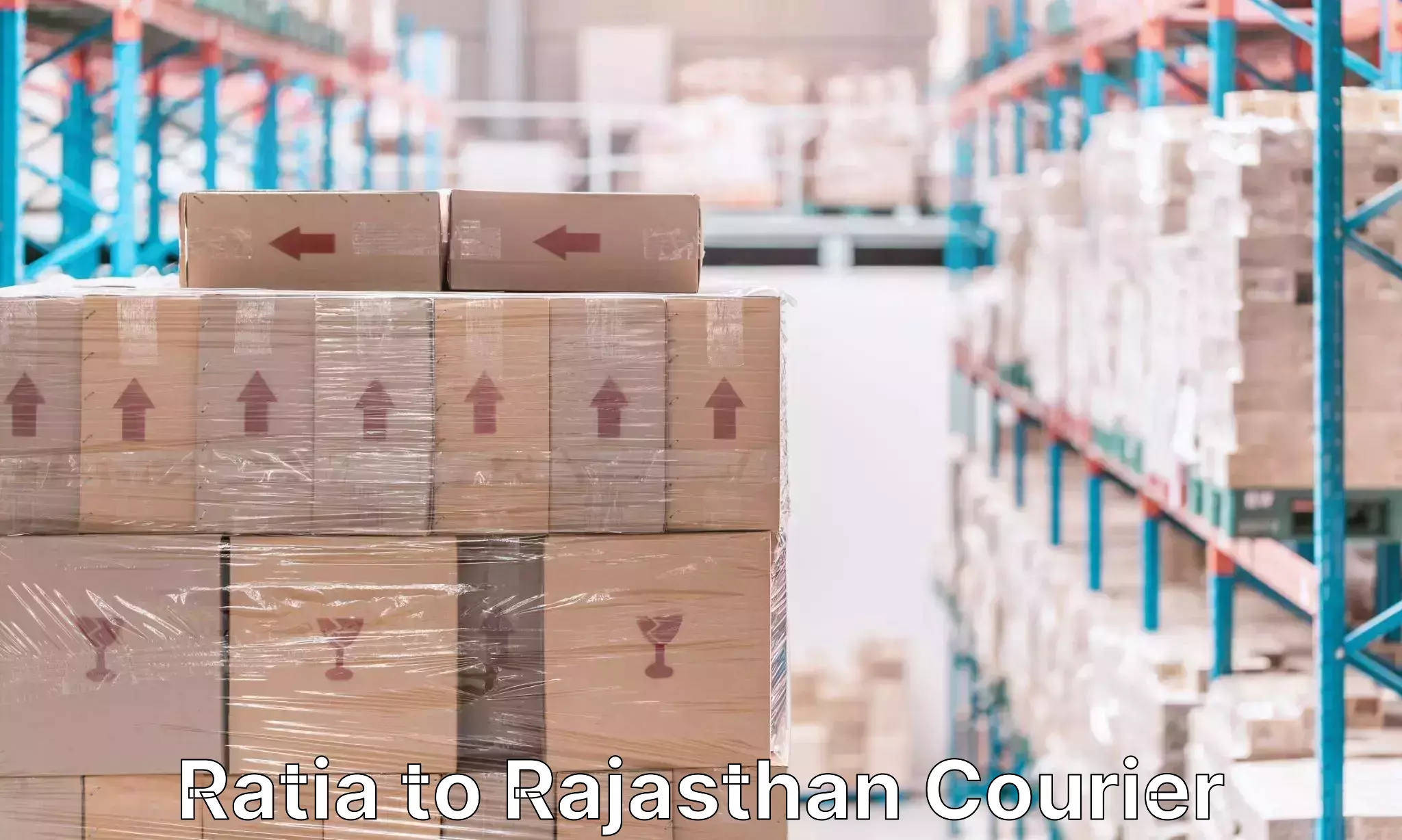 Baggage transport rates calculator Ratia to Rajasthan