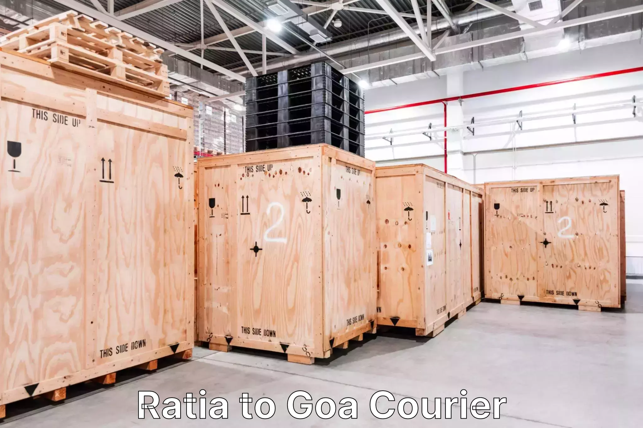 Hassle-free luggage shipping Ratia to Goa University