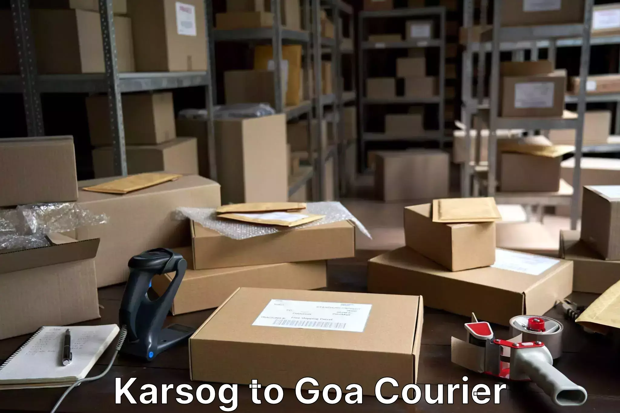 Luggage transit service Karsog to Goa