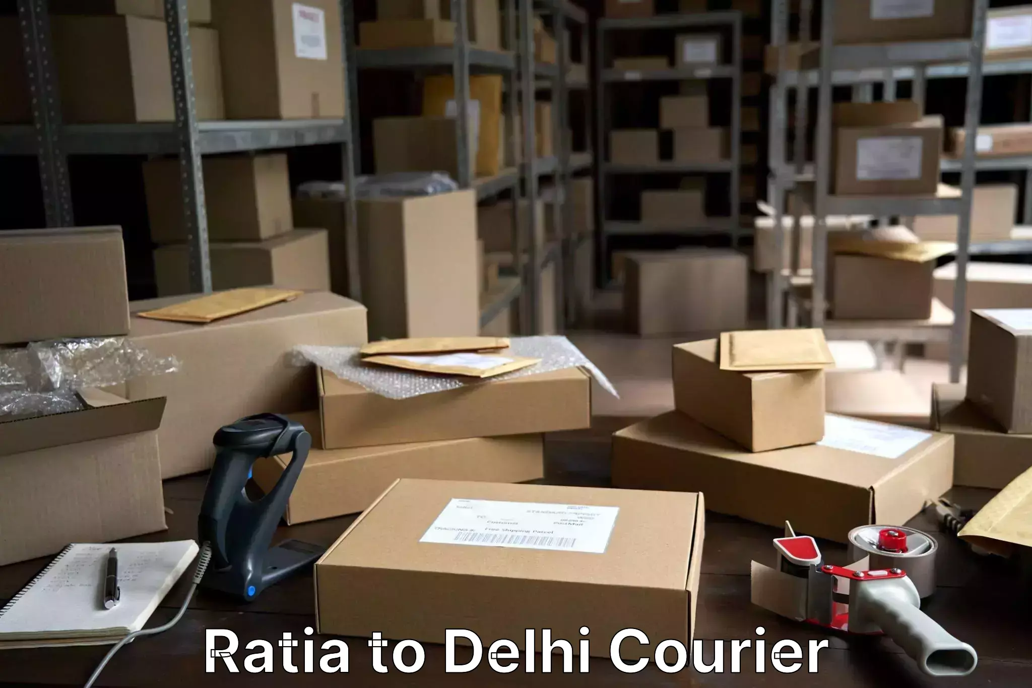 Baggage courier pricing in Ratia to East Delhi
