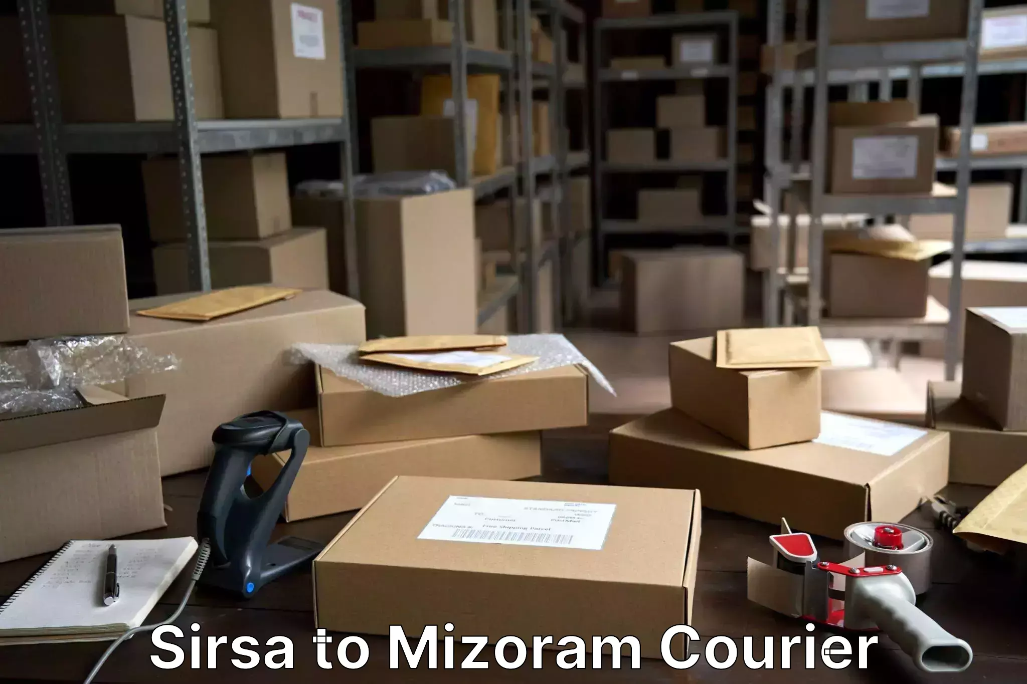 Emergency baggage service Sirsa to Mizoram