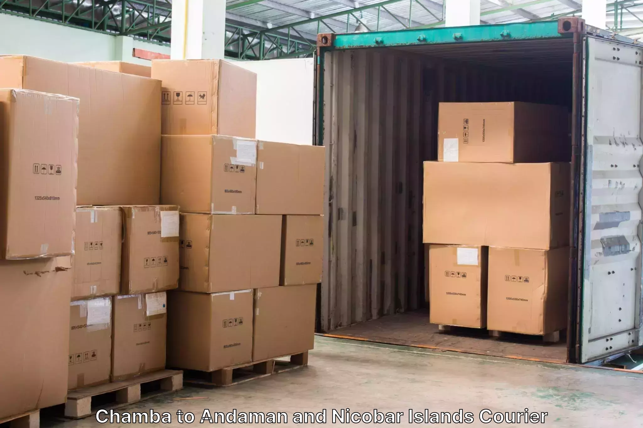 Personal effects shipping in Chamba to South Andaman