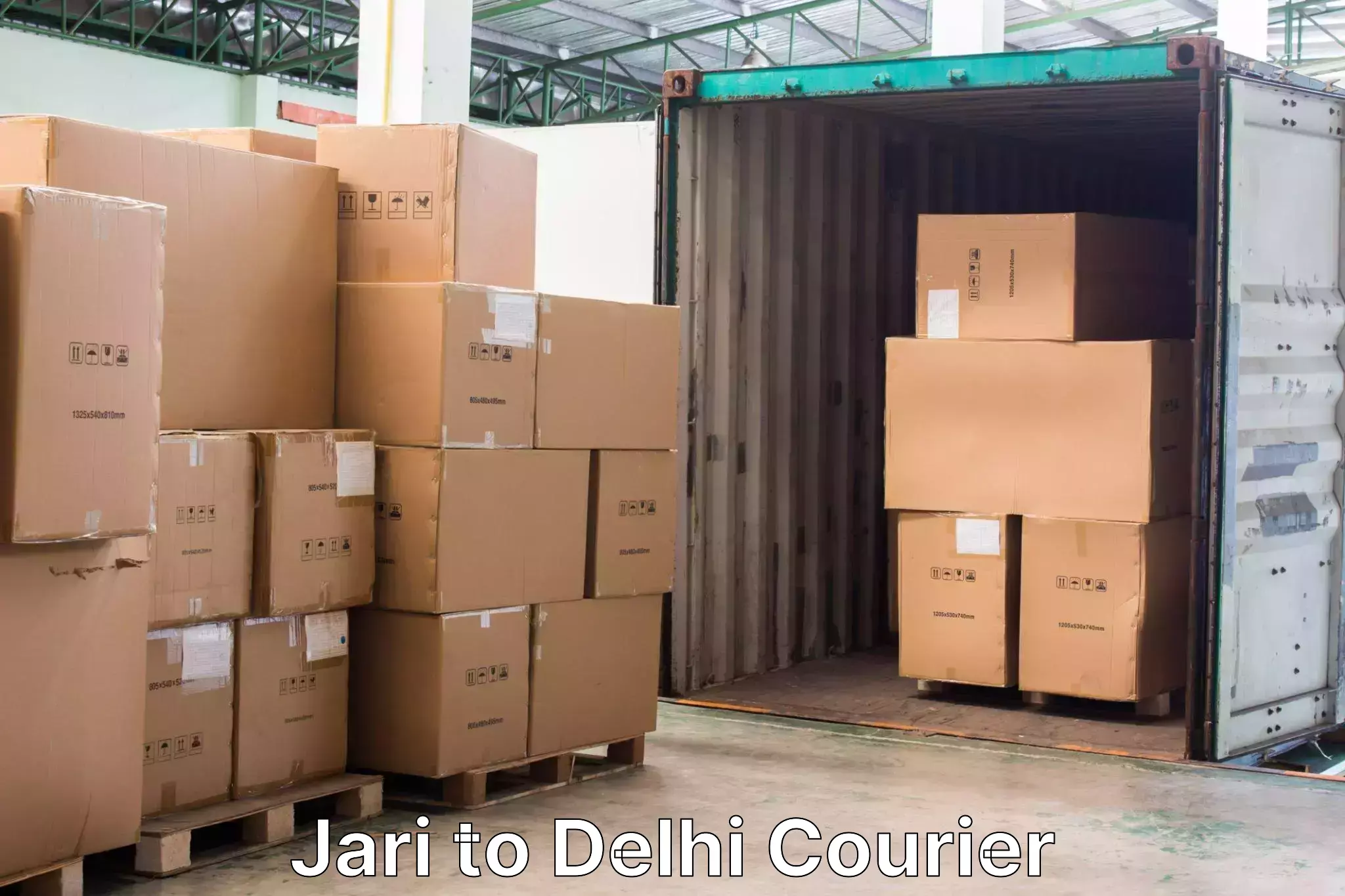 Baggage delivery support Jari to Indraprastha