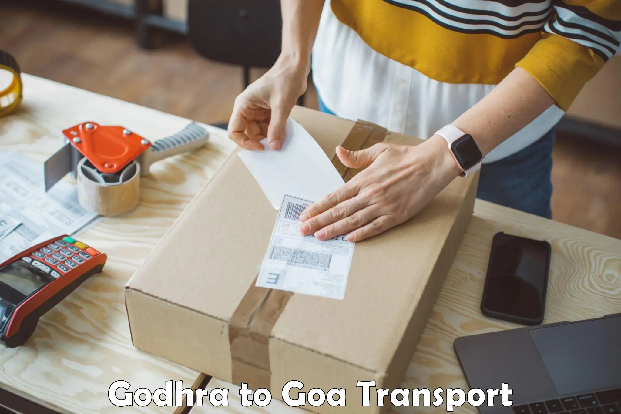 Interstate goods transport Godhra to Sanvordem