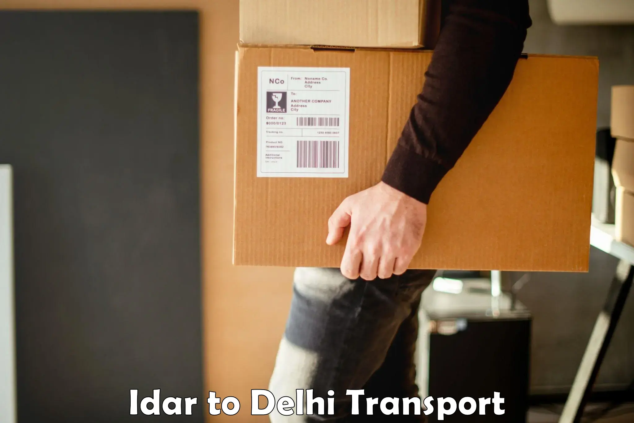 Transport services Idar to East Delhi