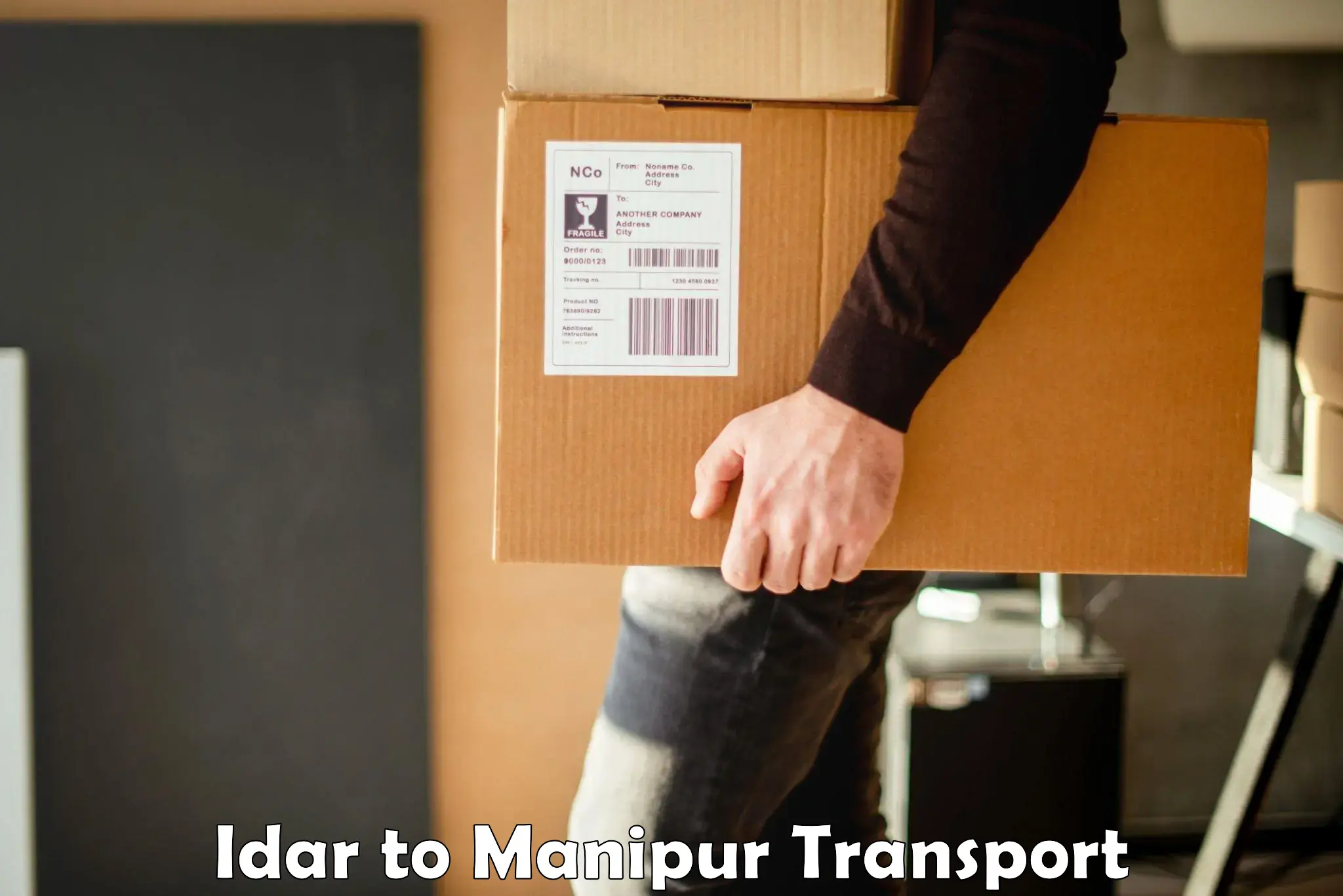 Two wheeler parcel service in Idar to Senapati