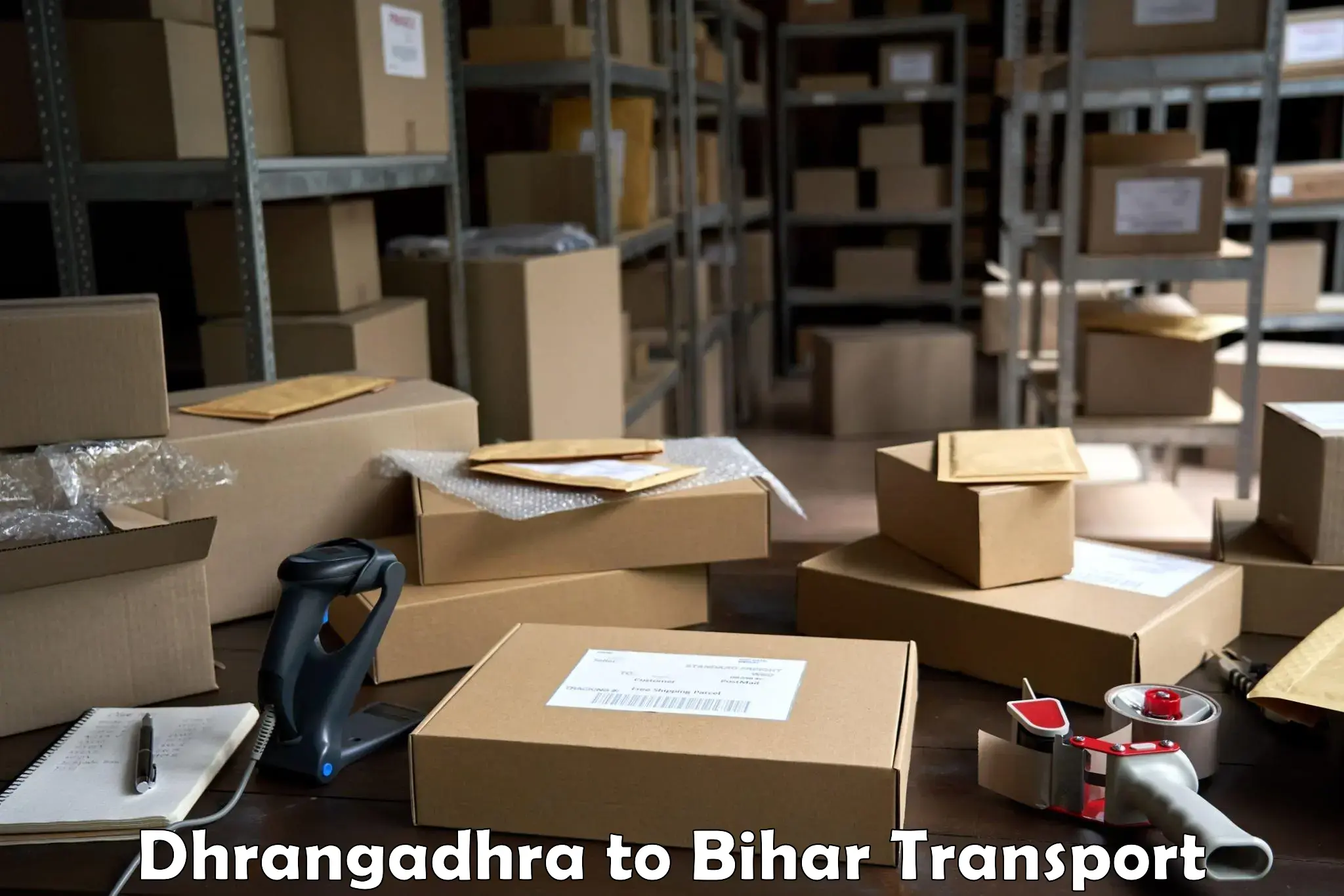 Vehicle parcel service Dhrangadhra to Malmaliya
