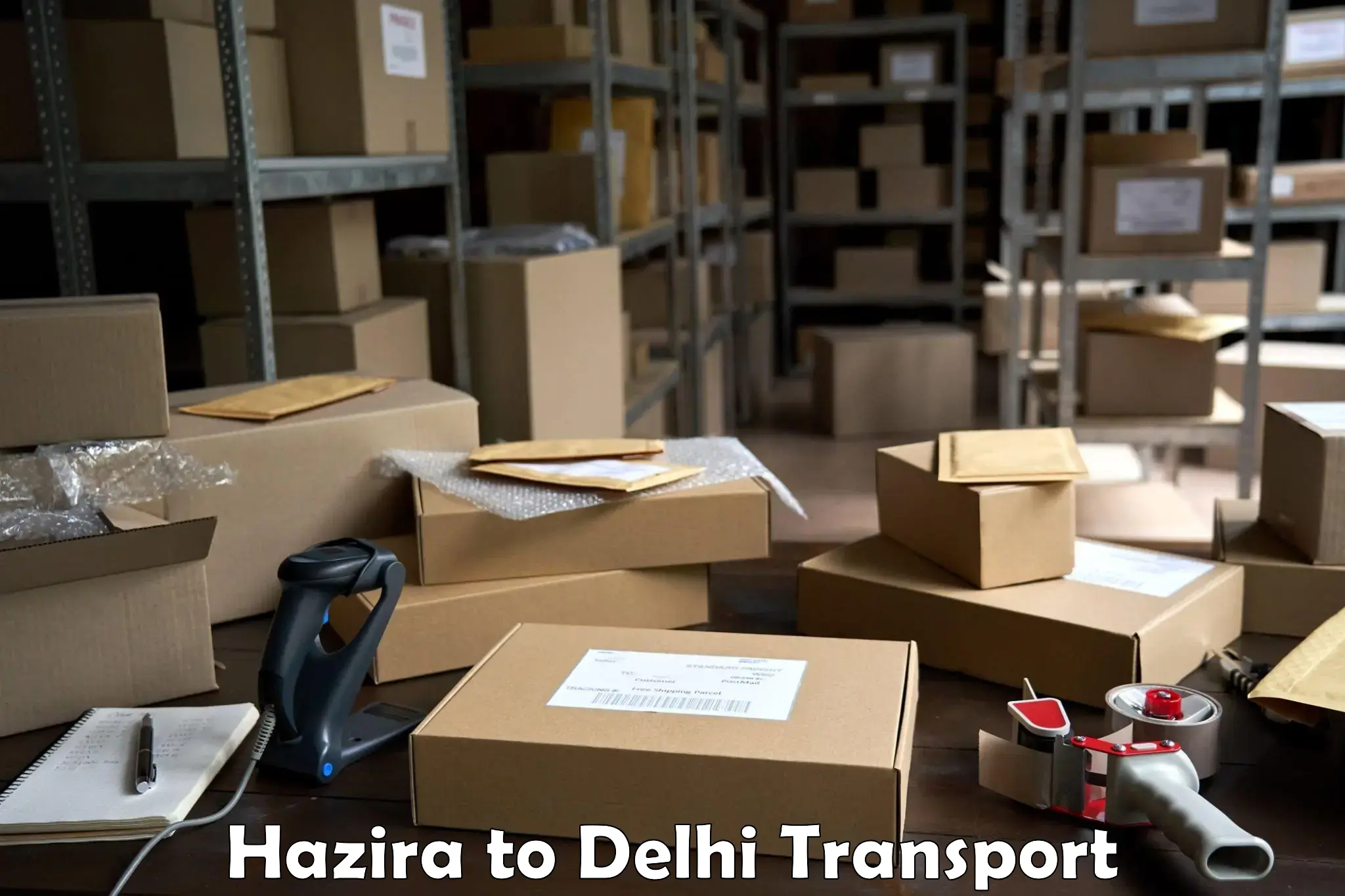 Container transportation services Hazira to Guru Gobind Singh Indraprastha University New Delhi