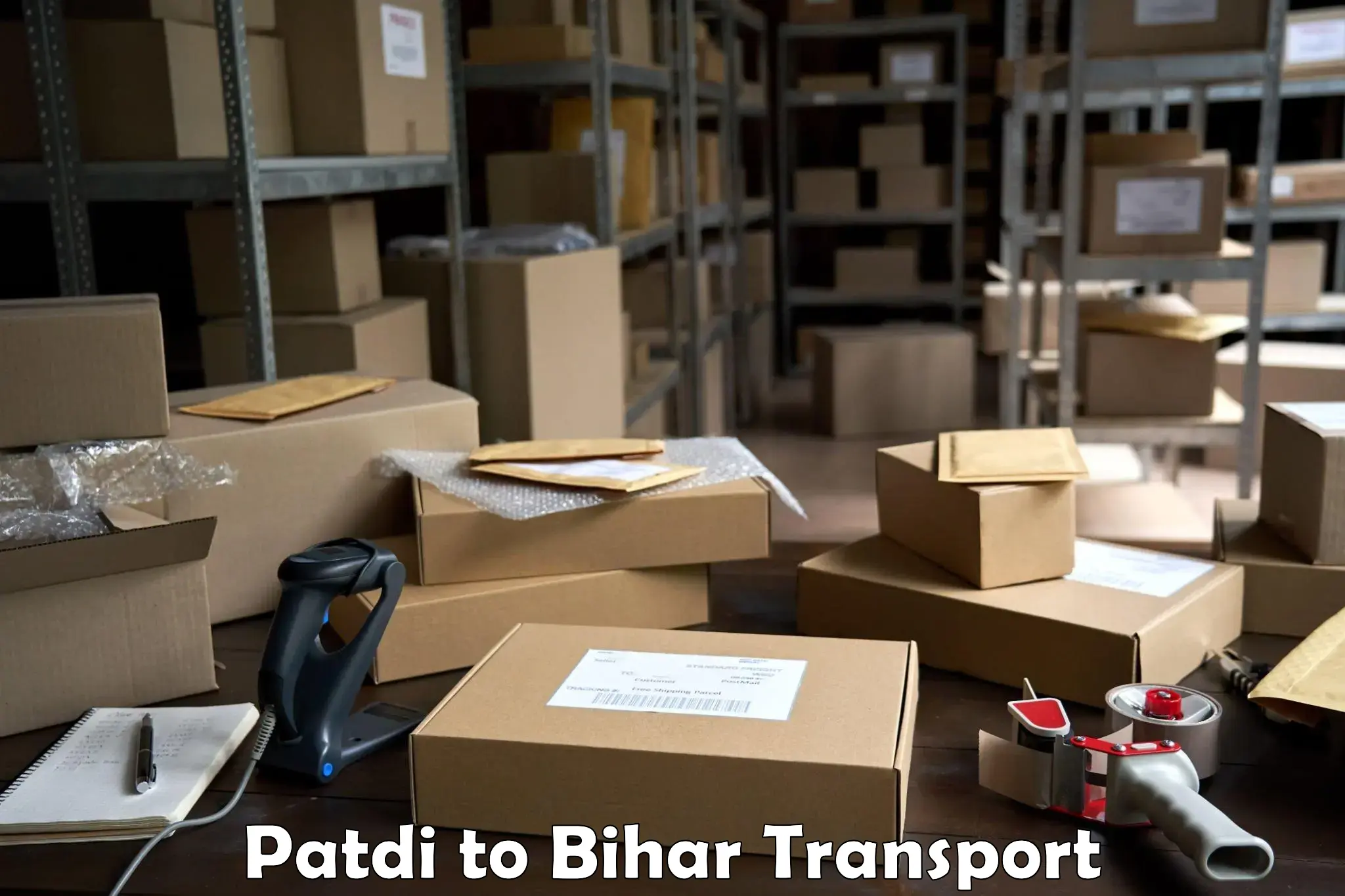 Truck transport companies in India Patdi to Bihar