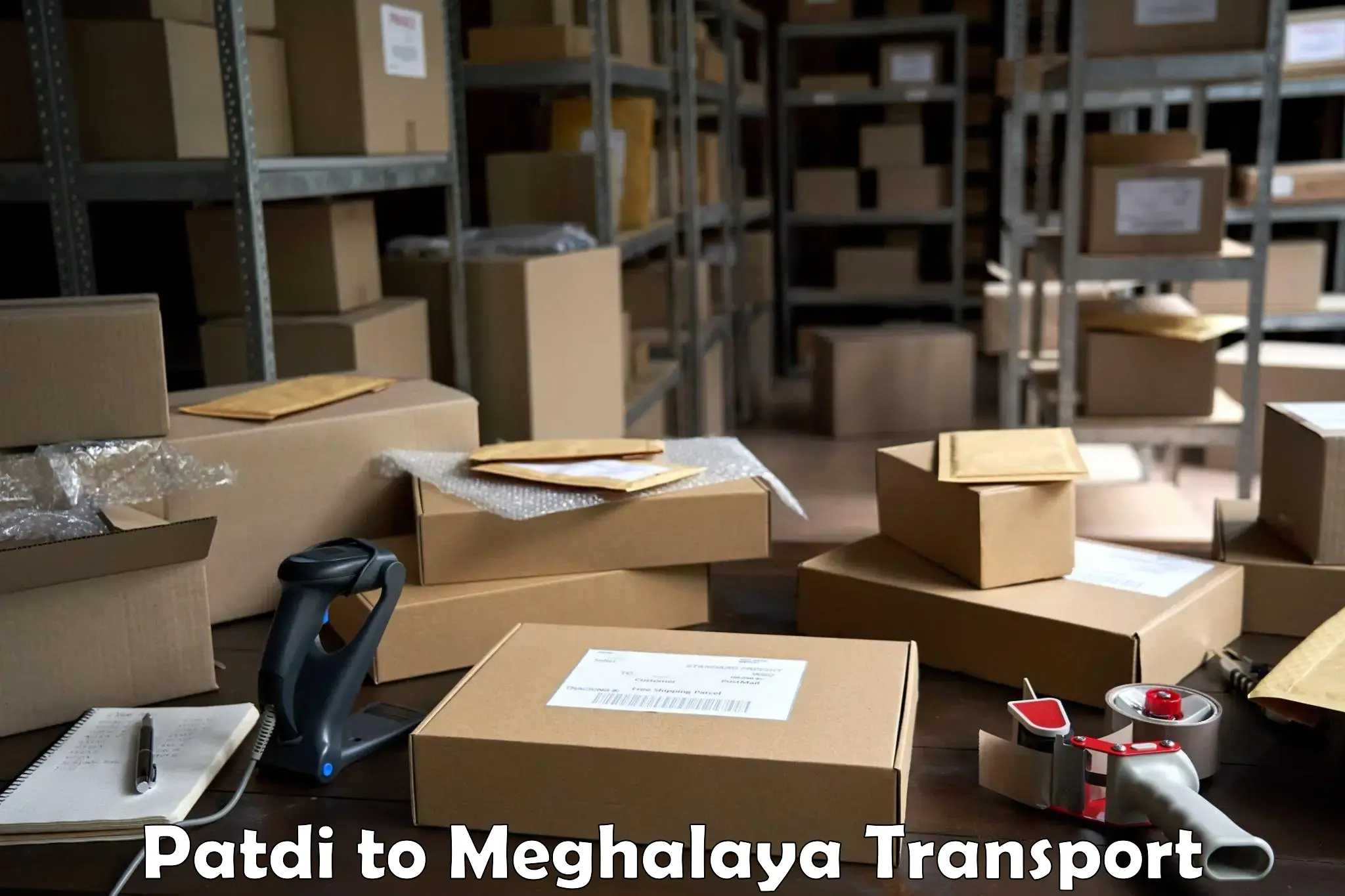 Daily parcel service transport Patdi to NIT Meghalaya