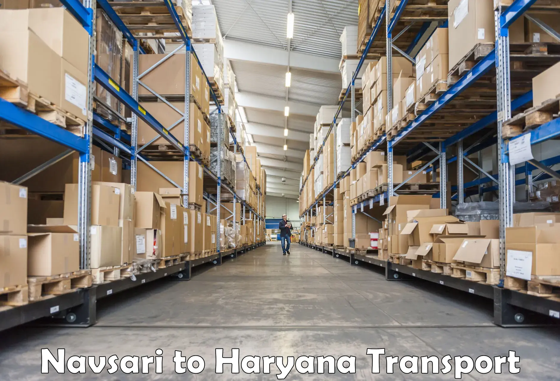 Container transportation services Navsari to Bilaspur Haryana