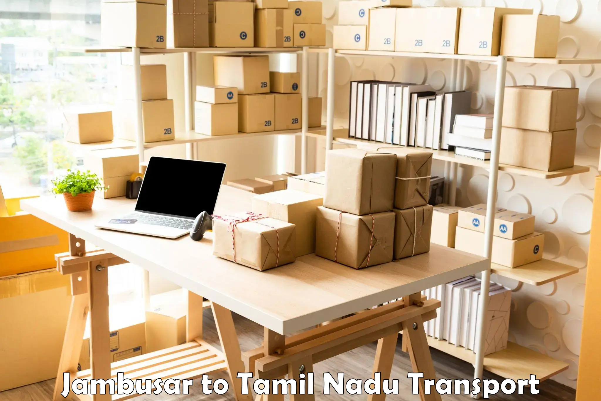 Vehicle parcel service Jambusar to Tamil Nadu