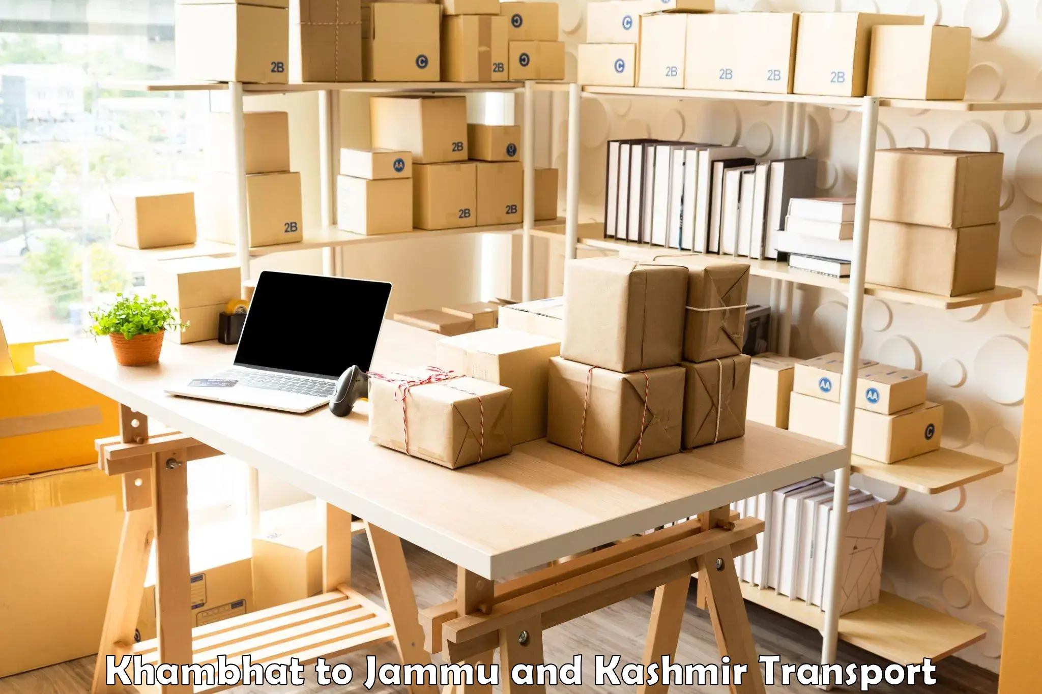 Truck transport companies in India Khambhat to Jammu and Kashmir